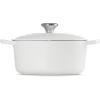 Le Creuset Enameled Cast Iron Signature Round Dutch Oven, 7.25 qt., Sea Salt(White)