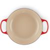 Le Creuset Enameled Cast Iron Signature Sauteuse Oven, 3.5 qt., Oyster(Cerise)