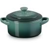 Le Creuset Stoneware Mini Round Cocotte, 8 oz., Caribbean(Artichaut)