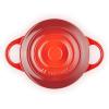 Le Creuset Stoneware Mini Round Cocotte, 8 oz., Caribbean(Cerise)