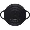 Le Creuset Stoneware Mini Round Cocotte, 8 oz., Caribbean(Licorice)