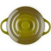 Le Creuset Stoneware Mini Round Cocotte, 8 oz., Caribbean(Olive)