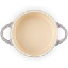 Le Creuset Stoneware Mini Round Cocotte, 8 oz., Caribbean(Oyster)