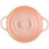 Le Creuset Stoneware Mini Round Cocotte, 8 oz., Caribbean(Peche)