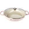Le Creuset of America Enameled Cast Iron Buffet Casserole with Glass Lid, 3 1/2 quart, Cherry(Hibiscus)