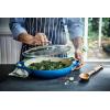 Le Creuset of America Enameled Cast Iron Buffet Casserole with Glass Lid, 3 1/2 quart, Cherry(Marseille)