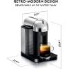 Nespresso Vertuo Coffee and Espresso Maker by Breville, Chrome(Chrome)