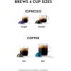 Nespresso Vertuo Plus Deluxe Coffee and Espresso Maker by Breville, Piano Black with Aeroccino Milk Frother(Ink Black)