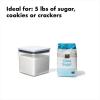 OXO Good Grips POP Container – Airtight Food Storage – Big Square Tall 6.0 Qt Ideal for bulk snacks and cereal(2.8 Qt – Square – Sugar)