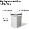 OXO Good Grips POP Container – Airtight Food Storage – Big Square Tall 6.0 Qt Ideal for bulk snacks and cereal(4.4 Qt – Square – Flour (Pack of 4))