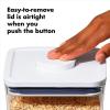 OXO Good Grips POP Container – Airtight Food Storage – Big Square Tall 6.0 Qt Ideal for bulk snacks and cereal(6.0 Qt – Square – Bulk Food)