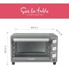 SUR LA TABLE KITCHEN ESSENTIALS Multifunctional Air Fryer Toaster Oven with Large Window for Easy Viewing, Designed with 7-Presets – Air Fry, Bake, Roast, Broil and Toast in Minutes, 1500w