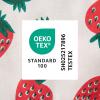 SUR LA Table Kitchen Essentials Quirky Strawberries Fruit Mini Oven Mitt 2-Pack Set, Heat Resistant, 100% Cotton, Flexible Non-Slip Silicone Grip, Pink/Green/Cream, 5.5″x8″(Pink/Green/Cream)