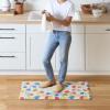 SUR LA Table Kitchen Essentials Zest Up Your Life Citrus Fruit Anti Fatigue Comfort Mat, Kitchen Mat, Standing Desk Mat, Non-Slip Backing, Yellow/Blue/Ivory, 20″x39″(Yellow/Blue/Ivory)