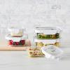 Sur La Table 10-Piece Food Storage Container Set – Leakproof Containers with Snap-Lock Lids & Silicone Gaskets, Dry-Erase Marker, Heat to 400°F for Meal Prep & Leftovers
