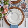 Sur La Table 11″ Pearl Stoneware Dinner Plate with Raised Dot Border & Distressed Edges, Vintage-Inspired Design, Chip-Resistant, Dishwasher & Microwave(White)