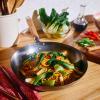 Sur La Table 14″ Carbon-Steel Wok, Flat Bottom Pan for High-Heat Cooking – Ideal for Deep-Frying, Steaming, and Stir-Frying– Lightweight, Fast Heating(Gray)