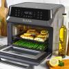 Sur La Table 16-Qt Air Fryer Oven – 7-in-1 Countertop Convection Cooker with Rotisserie, LED Display, 12 Presets, Nonstick Basket, Dishwasher, Heats to 450°F
