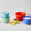 Sur La Table 5-Piece Mixing Bowl Set w/Lids, Bright