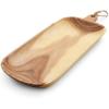 Sur La Table Acacia Oval Serving Platter with Handle, Tan