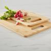 Sur La Table Bamboo Cutting Board Set – 2-Piece Chopping Boards with Handles, Water-Resistant & Warp-Resistant, Includes Large 15″ x 11″ and Small 13″ x 8.5″ Boards
