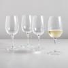 Sur La Table Bistro White Wine Glasses, Set of 4, Clear