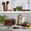 Sur La Table Black Walnut Paper Towel Holder, Brown