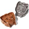 Sur La Table Cat & Dog Hand Pie Mold Set – 2 Mini Molds with Hinged, Self-Crimping Design for Sealed Pastry Baking, Easy to Use, Fun Shapes for Kids & Pet Lovers, 4.5″ Size