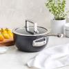 Sur La Table Classic Hard Anodized Ceramic Nonstick Saucepan, Aluminum(Aluminum)