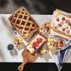 Sur La Table Commercial Baking Pan Set – 3-Piece Aluminized Steel Pans (1/4 Pan, 1/2 Pan, Jelly Roll Pan) with Fluted, Corrugated Design for Even Heating, Rust & Warp Resistant, Nonstick Silicone