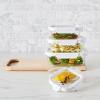 Sur La Table Glass Storage Containers, 8-Piece Set, Clear