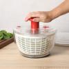 Sur La Table Kitchen Essential 6.3 Qt Salad Spinner, Fruit Wahser, Fruit Washing Bowl with Strainer, Vegertable Cleaner, Salad Cleaner, Lettuce Washer – Navy Blue(Red)