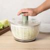 Sur La Table Kitchen Essential 6.3 Qt Salad Spinner, Fruit Wahser, Fruit Washing Bowl with Strainer, Vegertable Cleaner, Salad Cleaner, Lettuce Washer – Navy Blue(Juniper Green)