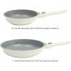 Sur La Table Kitchen Essentials 13 Piece Detachable Handle Pots and Pans Premium PFA Free Premium Ceramic Non Stick Induction Safe and Secure Removable Handle Cookware Set – Eggshell White(Eggshell White)