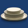 Sur La Table Kitchen Essentials 16 Piece Two-Tone Porcelain Chip and Scratch Resistant Dinnerware Plates and Bowls Set – Red/White(Grey/White)