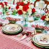 Sur La Table Linen Napkins, Set of 4, Blue(Red)