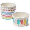 Sur La Table Melamine Ice Cream Bowls – Set of 4 Colorful Dessert Dishes, Shatter-Resistant & Dishwasher, Perfect for Sundaes, Snacks & Summer Entertaining