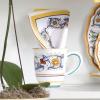 Sur La Table Nova Deruta Hand-Painted Ceramic Mug – 16 oz Colorful Italian Coffee & Tea Cup, Renaissance-Inspired Design, Made in Italy