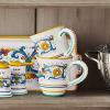 Sur La Table Nova Deruta Hand-Painted Ceramic Mug – 16 oz Colorful Italian Coffee & Tea Cup, Renaissance-Inspired Design, Made in Italy