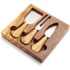 Sur La Table Olivewood Cheese Knife Set, Tan