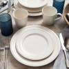 Sur La Table Pearl Stoneware 16-Piece Dinnerware Set, White