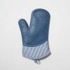 Sur La Table Silicone Striped Oven Mitt, Red(Blue)