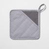 Sur La Table Silicone Striped Pot Holder, Red(Gray)