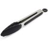 Sur La Table Silicone-Tipped Tongs, 9″, Black(Black)