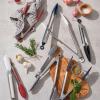 Sur La Table Silicone-Tipped Tongs, 9″, Black(Dark Red)