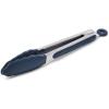 Sur La Table Silicone-Tipped Tongs, 9″, Black(Navy)