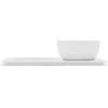 Sur La Table Soup and Sandwich Serving Set Plate Combo, 21 oz Soup Bowl and Plate, White – Microwave and Dishwasher