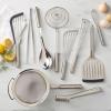 Sur La Table Stainless Steel Fish Turner with Silicone Tip – Nonstick, Heat-Resistant, Flexible Spatula for Delicate Foods – Ergonomic Handle, Dishwasher(Black)
