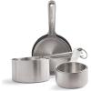 Sur La Table Stainless Steel Measuring Cups Set – 8 Nesting Cups from ¼ to 2 Cups – Durable 18/8 Steel with Easy-Open Ring, Space-Saving Design, Dishwasher