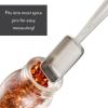 Sur La Table Stainless Steel Measuring Spoons Set – 6 Slim Narrow Spoons Fit Spice Jars – ⅛ tsp to 1 tbsp with Easy-Open Ring, Dishwasher
